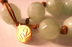 Vtg in2 Amethyst Pendant Charoite Aventurine Goldtone Beaded Necklace 31/33″