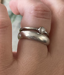 Simple Stackable Petite 14K Gold CID Clyde Duneier Ring Sz 6.5 and 1.38 g
