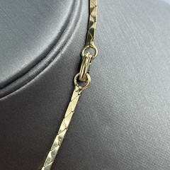 Vintage Panetta 80s Dainty Rhinestone Necklace Gold Tone 15.5″