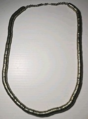 Vtg 70s Snake Coil Necklace 30″ Articulated Segmented Gold Tone Egyptian Revival
