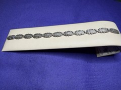 VTG WWII Sterling Silver Forget-Me-Not Engraved Family Link Bracelet 1945 14.5g
