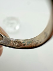 Vintage Mexico .925 Sterling Silver Modernist Ring Size 9.75
