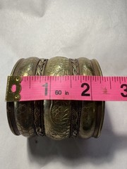 Vintage Indian Elephant Cuff Bracelet 70s-80s