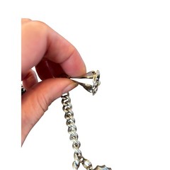 Vintage Assemblage Sweater Chain Chatelaine Brooch Fur Clip Repurposed Jewelry