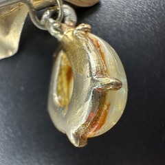 Vintage Gold Tone Bow Teardrop Dangle Brooch Pin Cottage Granny Charm Romantic