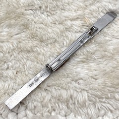 Vintage Ski Brooch Sterling Silver 5 Grams 3.5″