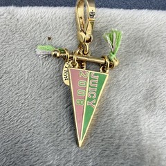 Vintage Juicy Couture Charm Football 2008 Limited Edition Gold Tone Signed