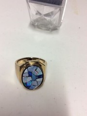 NEW In Box Vintage 18k GE Gold Electroplated Ring Fashion Estate Jewelry