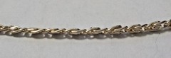 Vintage 18″ Tiny Swirled Links Light Gold Tone Necklace – Germany