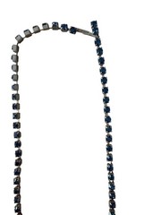 Rare Vintage *Unconfirmed Juliana DeLizza Blue Rhinestones w/molded leaf stones