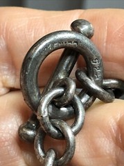 24. Vintage MEXICO 925 Sterling Silver Rolo chain link Short Necklace 14″, 45g