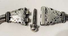 Vintage Maharashtra Silver Traditional Wedding Belt India 74 Grams Not Scrap