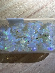 50 Carat Lot Natural Ethiopian Welo Opal Chips – Vibrant Multicolor Fire Play –