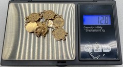 Vintage 14k Gold Chinese Symbol Character Link Bracelet – 12.8 Grams, 13mm Wide