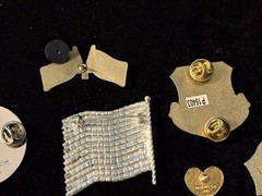 Vintage Patriotic & Military Themed Jewelry Pins Brooches Earring 9pc Estate Lot