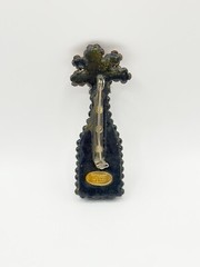 Vintage Richard Kerr Rhinestone Encrusted Champagne Brooch / Pin RARE