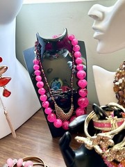 Pretty In Pink – 29 Piece Jewelry Lot – Trifari, Kors, Monet, J Crew, Avon ++
