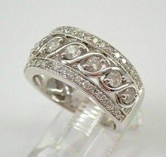 Art Deco 3.50 Ct White Diamond Vintage Engagement Ring 925 Sterling Silver