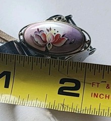 Vintage Russian Enamel Folk Art Rostov Finift Ring Size 7