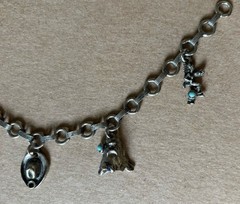 Vintage Maisel’s Nickel Silver Western Charm Bracelet – Fred Harvey Era