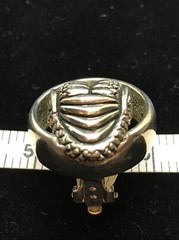 Vintage CABOT Signed Modernest Silver Alloy Snake Head Necklace and Earring Set