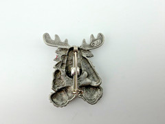 JJ Signed Christmas Holiday Brooches Gold & Silver Tone Jonette Jewelry Lot of 3