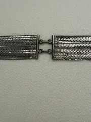 Vintage Silver Tone Multi-Strand Mesh Belt / Necklace