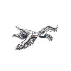 WHEELER MFG CO Sterling Silver Vintage Southwest Eagle Dancer Minimalist Pendant