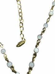 Noblesse Collection Signed VCLM Austrian Crystal Cross Necklace 18” Bead Chain