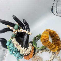 Vintage Beachy Bracelet Lot Mermaid Shell Surfer Jewelry Reseller 21 Pc 1.57lb