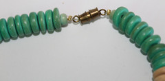 Women’s Vintage Multicolor Coconut Beaded Necklace 29 in