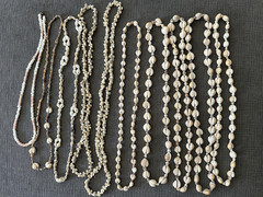 Lot of 10 Vintage Cowrie Puka Necklaces Shell Seashell Boho Beach Wedding Party