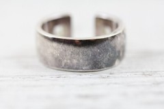 LINKS OF LONDON STERLING SILVER 925 RING SIZE 6 3/4 DESIGNER CUFF BEAUTIFUL