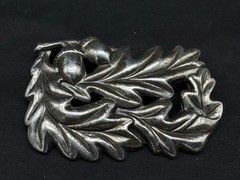 Vintage McClelland Barclay Sterling Silver Brooch, 2 5/8″ x 1 3/4″, 29 grams
