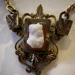 Antique Victorian Gold Tone Chain Necklace