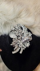 Rhinestone Vintage Brooch- Pink