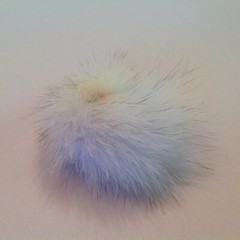 Vintage 1980’s Art Deco Style Lady Profile Brooch Fur Mohawk White Face Eyeliner