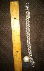 John Wind Maximal Art Sorority Gal Initial Letter “B” Bracelet 8 inches