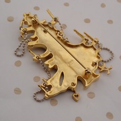 Vintage Rare MMA Met Museum of Art Draped Garland Christmas Tree Pin Brooch