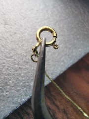 Vintage Delicate 1/20 14K GF Herringbone Necklace 16 Inch 0.7mm Very Thin