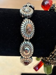 Stunning Lot of 4 Unique Vintage Boho Style Bracelets – Chains, Charms