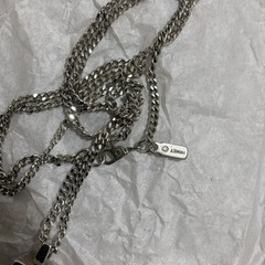 VTG Monet Necklace 24” With Tassel Pendant Silver Tone