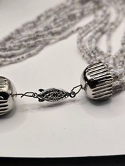 Vintage sead bead necklace and earring set