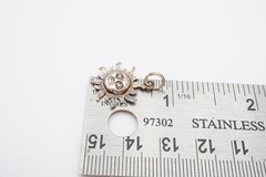 Vintage Sterling Silver 925 Sun Charm