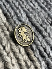 Vintage Brass Toned Bronco Horse Pin