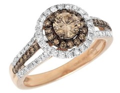 Art Deco 2.10 Ct Peach Morganite Vintage Engagement Ring 14K Rose Gold FN