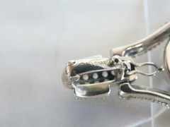 Huge Sterling Silver 925 White Horse Cable Joya Judy Crowell Enhancer Pendant