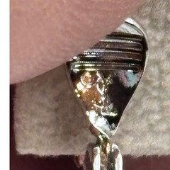 VINTAGE Yves Saint Laurent YSL Vintage Blue Clear Crystal Drop Clip On Earrings