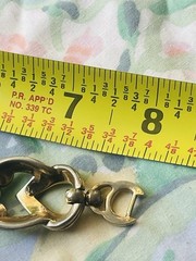 Signed Vintage Sperry Chunky Link Bracelet Golden Glam 1970’s 1980’s Retro Heart