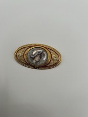 Vintage Brooch, Porcelain, Woman, Very Nice Condition, Antique, Jewelry